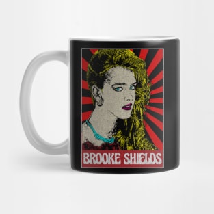 Brooke Shields 1980s Pop Art Fan Art Mug
